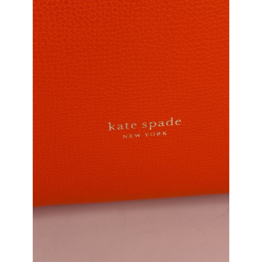 EUC Kate Spade Molly Leather Tote Bag Medium Shoulder Bag ORANGE Handbag Satchel - Picture 4 of 12